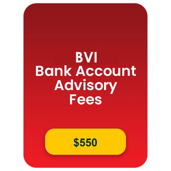 BVI Honorarios por Asesoría de Cuenta Bancaria (opcional)