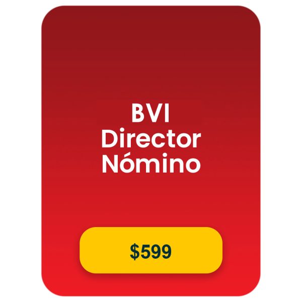 BVI Director Nómino (opcional)