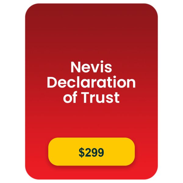 Nevis Declaration of Trust (One Time Fee - Select only once if you choose Nominee Shareholder) (optional)